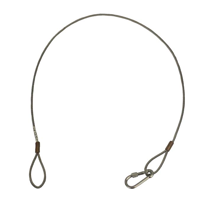 Retention wires for equipment at height