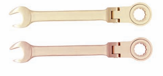 Combination Metric Flexible Ratchet Wrenches Non-Sparking