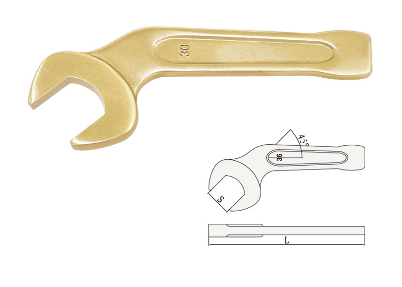 Bent Slogging Open Wrench Non-Sparking