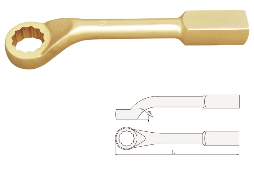 Offset Slogging Ring Wrench Non-Sparking (American type)