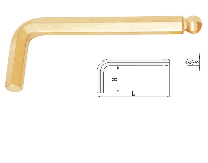Hex Key with Ball Wrench Non-Sparking