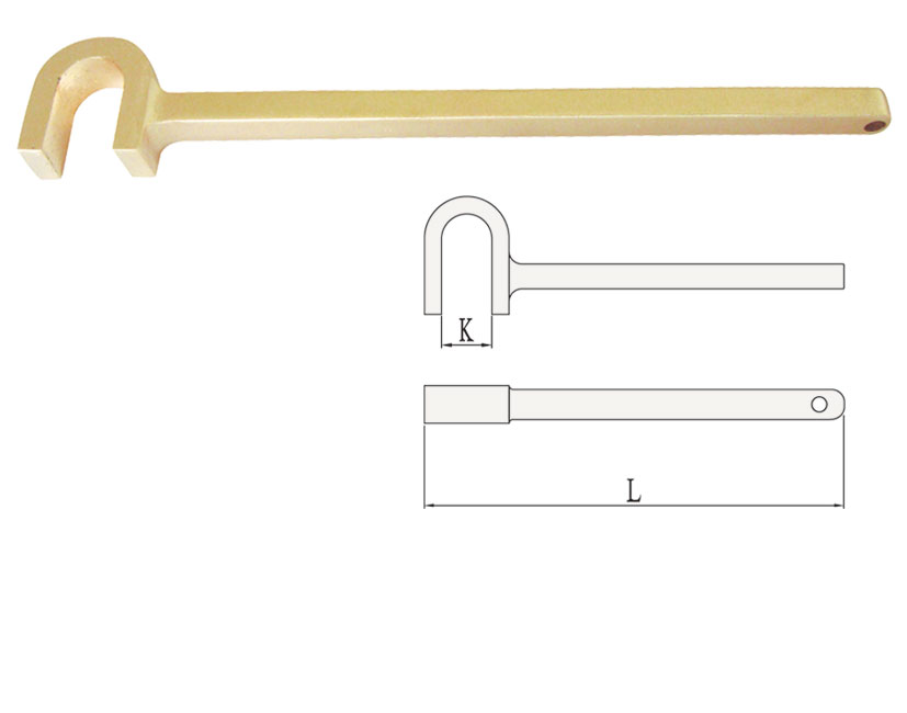 U type Valve Wrench Non-Sparking