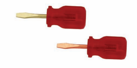 Stubby Slotted Screwdriver Non-Sparking