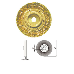Wheel Brush Crimped wire Non-Sparking