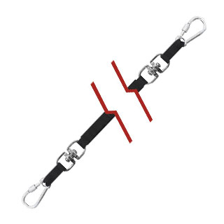 Carabiner Lanyard with Swivel for tools at Height