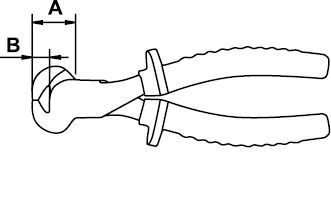 Insulated End Cutting Nippers for Working at Height