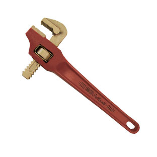 Offset Pipe Wrench  90  Degrees  Non -Sparking