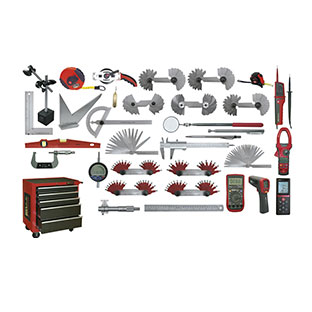 Roller Cabinet Complete With Range of Measuring Tools