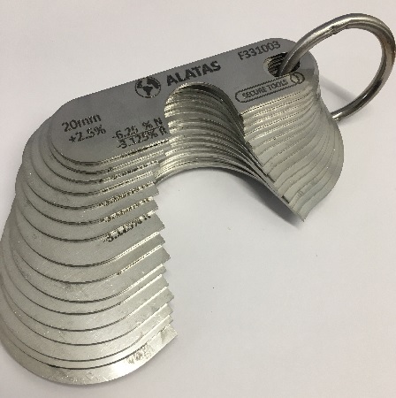 Wire Rope and Sheave Gauges +2.5% Metric